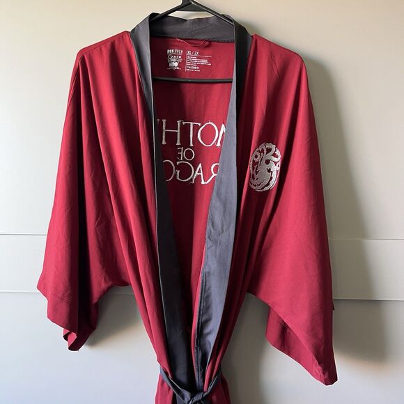 Game of Thrones Mother of Dragon Sleep Robe Women XL/2XL Red Daenerys Targaryen - Picture 3 of 13
